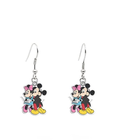 Mickey Mouse and Minnie Mouse Earrings - Picture 1 of 2